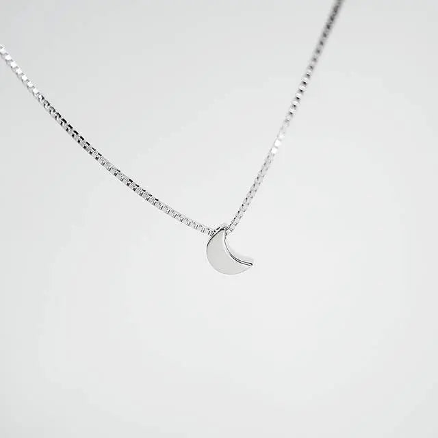 New Arrivals 925 Sterling Silver Moon Necklaces Pendants for Women Hot Fashion Jewelry