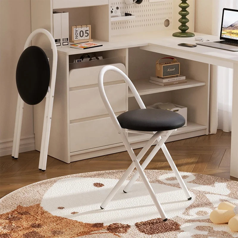 Modern Style Soft Cushion Folding Chair Good Storage Mesh Chair Convenient Foldable Design for Space-Saving Meetings