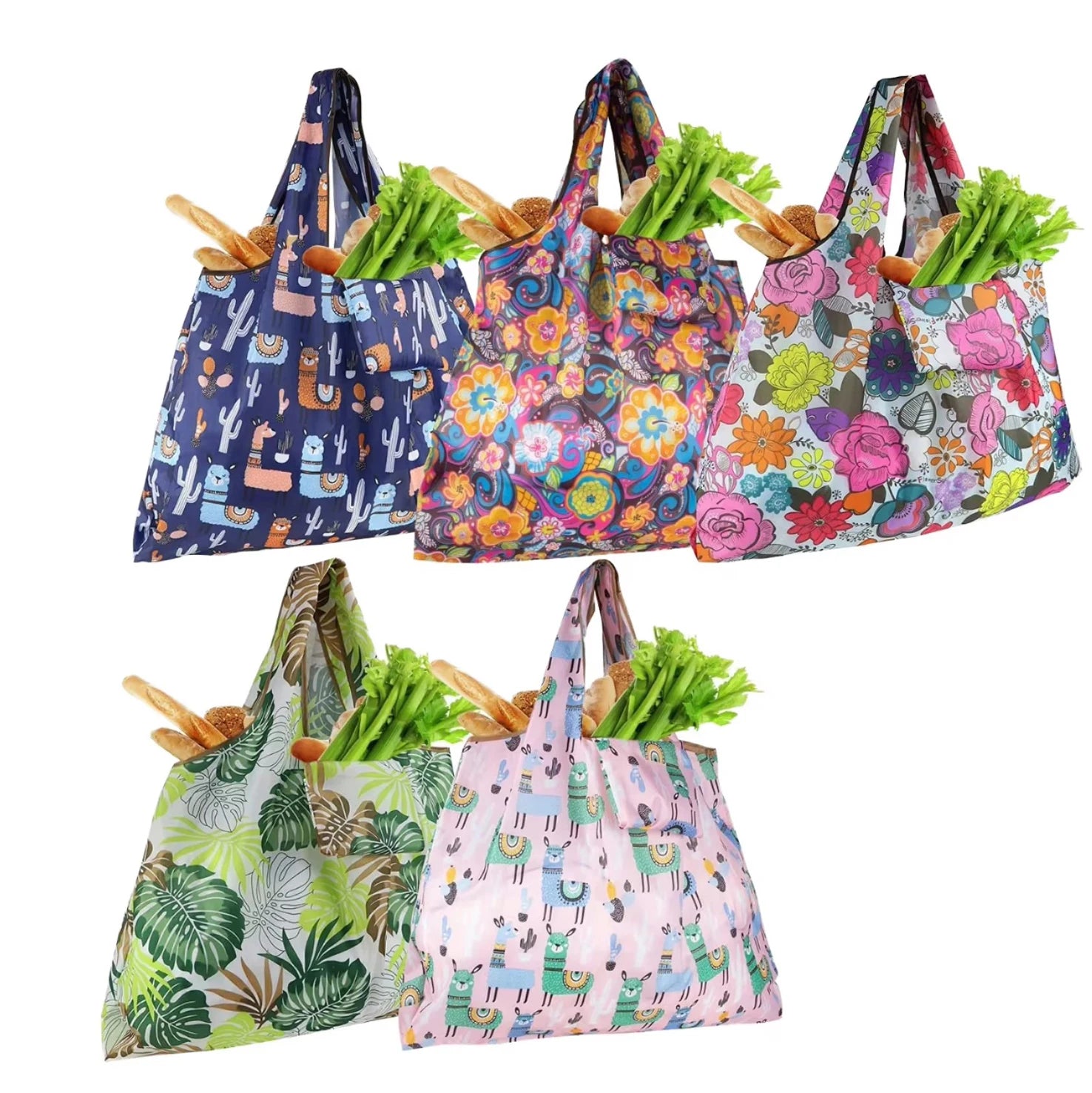 2023 Eco-friendly Waterproof 50LBS Heavy Duty extra Large Reusable Grocery Bags Fashion Grocery Tote Bags Foldable Shopping Bags
