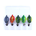 Wholesale FO0165B Combo 5.5cm 13.4g 5pcs/box Soft Baits Top Water Floating Turtle Tortoise Shape Frog Fishing Lures