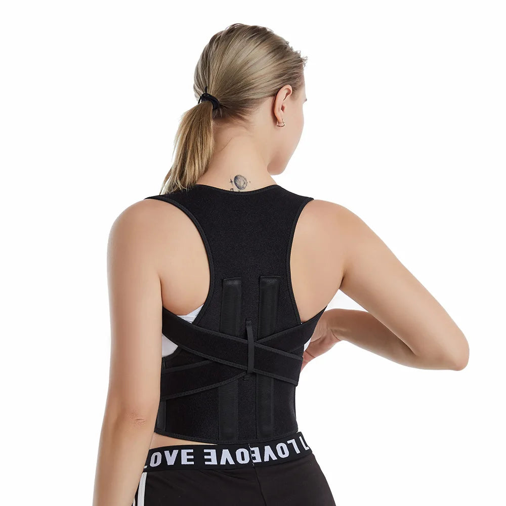 Adjustable Posture Shoulder Corrector Clavicle Support Black Brace Shoulder Brace Back Corrector