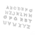 Manufactory Hip Hop Jewelry 26 Letters Alphabet Beads Pendant Fashion Zinc Alloy Metal Alphabet Pendant Charms Custom Diamond