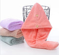 Microfiber Hair Drying Towel for Women - Ultra Absorbent Quick Dry Hair Turban Double Thickness