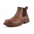 Goodyear Welt Boots for Men Safety Shoes With Steel Toe for Workers