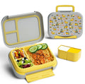2025 New Arrival Cute 1200ML Bento Lunch Box Small Insert Handle Airtight Seal Microwave Safe Plastic for Food Packaging