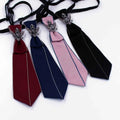 Children's College Style JK Bow Tie Cross-Border Striped Student Tie with Rhinestone & Suit Shirt Decoration No-Knot Personality
