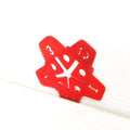5 1 Reusable DIY PP Tile Spacers (Pentagon Shape Red) Multiple Thicknesses for Floor/Wall Construction Tile Leveling 50pcs/Bag