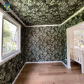 Waterproof 3D Floral Mural Wallpaper Custom Printed Tropical Flowers Leaf Tree Palm Forest Bedroom Decoration Fabric Free