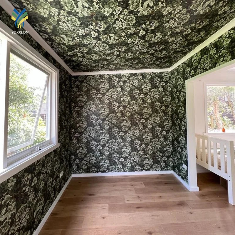 Waterproof 3D Floral Mural Wallpaper Custom Printed Tropical Flowers Leaf Tree Palm Forest Bedroom Decoration Fabric Free