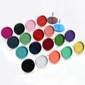 20pcs/lot 12mm 10mm 8mm 26 -Color Earring Studs Blank Base Bezel Settings Fit 8-12mm Glass Cabochons DIY Jewelry Making Findings