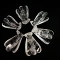 Huiying Hot Sale Gemstone Angel Statue 1.5 Inch clear Quartz Polished Sculpture Polished Home Decoration Crafts