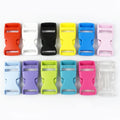 MeeTee BF240 15mm Bag Accessories Backpack Strap Colored Adjustment Plastic Fastener Side Quick Release Buckles