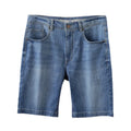 Wholesale Customized Men's Straight Fit Mid Waist Formal Style 100% Cotton Denim Shorts Zipper Fly Breathable Eco-Friendly Light