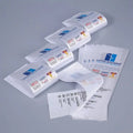 Custom OEKO-tex 100% Polyester Printed Satin Cloth End Fold Care Labels for Home Textiles Comforter Washing