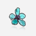 Alloy Brass Flower Charm Brooch Brooches Pins Women
