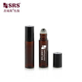 10ml Amber Injection Translucent Color Plastic PET Hair Essence Serum Travel Roll on Bottle