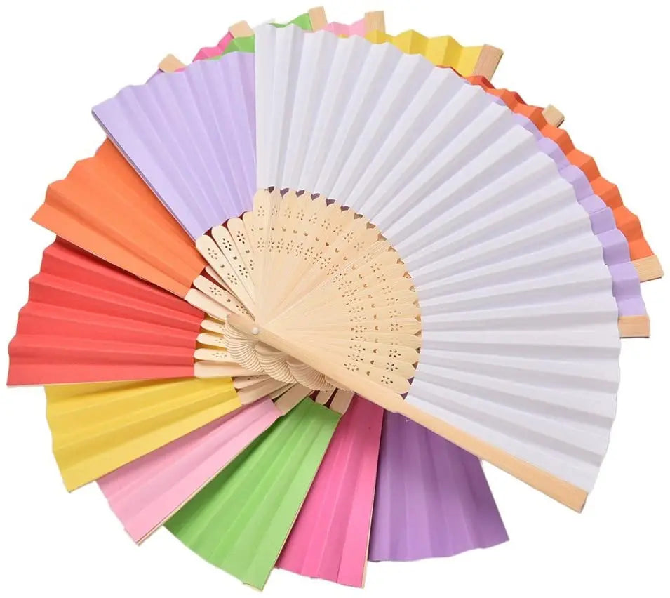 Quality-assured Custom Logo Foldable Personalized Hand Held Fan Promotion Bamboo Wooden Hand Fan Fabric Paper Wood Folding Fan