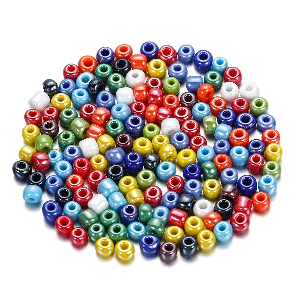 Pearl Glass Beads 3-4mm Millet Pearl DIY Jewelry Interval Beaded Beadson Beading Bracelet Accessories