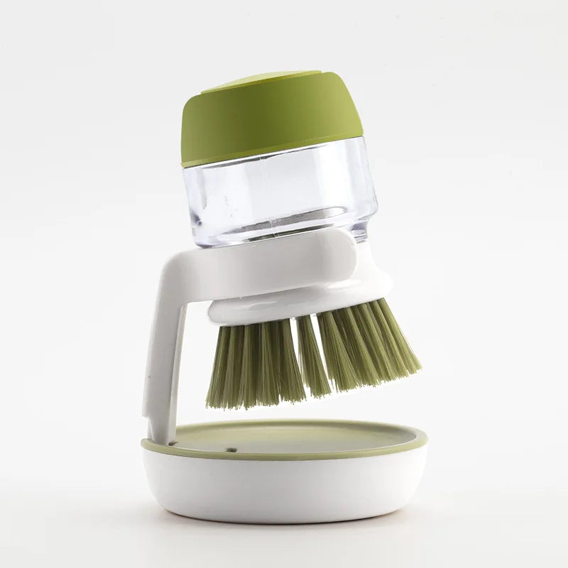 Type Handheld Soap Dispensing Brush Kitchen Cleaning Tool for Dishes Pots Utensils Multi Purpose Kitchen Tool for Dishes Utensil