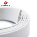 Sunmolin Soft Gray Matte Smooth Dog Collar & Leash Use Eco-friendly Waterproof PVC Coated 16mm Webbing