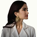 Punk Exaggeration Big Spike Heart Stud Earrings for Women Unique Designer Statement Earrings Accessories Female Fashion Jewelry