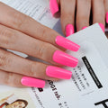 New Effect Solid Neon Color Nail Polish Stickers Semi-cured Gel Nail Strips Art Nail Wraps