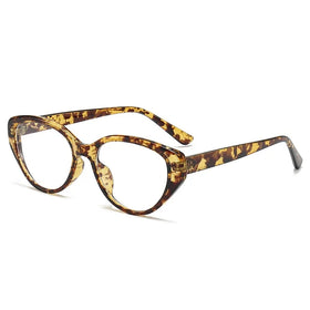 81059 Lbashades Trendy Tr90 Optical Glasses Brief Retro Oval Eyeglasses Frame Leopard Anti Blue Light Glasses Frame