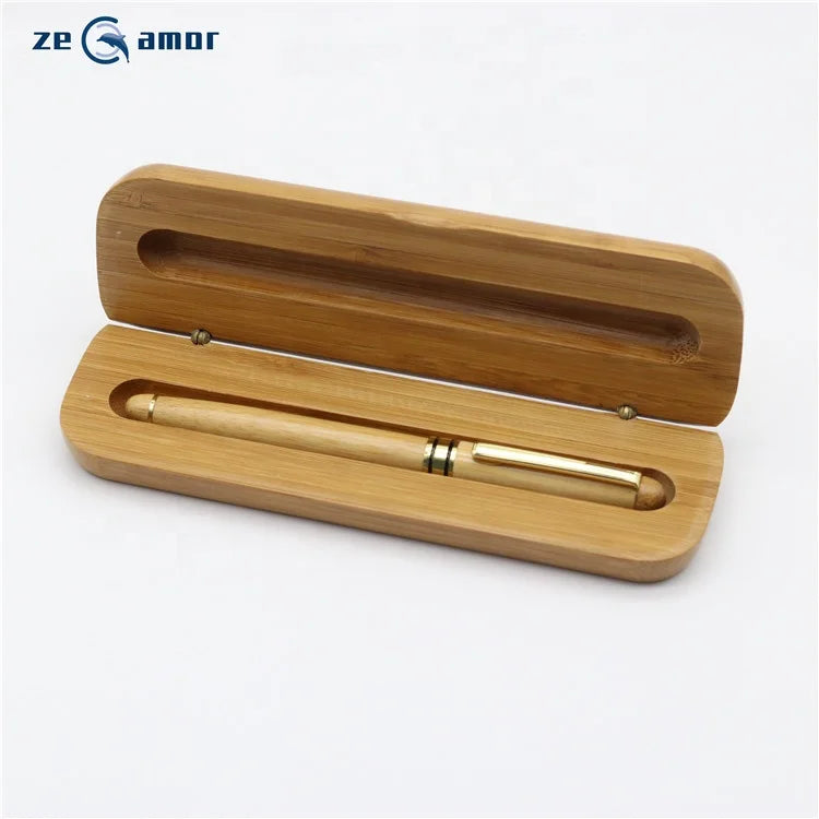 Chinese Factory Top Custom logo Gel Ball Pens Luxury Classic Handmade Good Quality Ink Bamboo Fountain Pen with Box