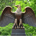 Bronze Foundry Custom Made Modern Digital Printing Bronze Eagle Statue with Customizable Size and Color for Garden