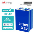 EVE LF105 Lifepo4 3.2v 105ah Lf105 LFP Batteries Lithium Battery Lifepo4 100ah Solar Lifepo4 Battery