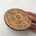 Engraved Bamboo Coaster with Initials or Words | Personalized Table Gift for Couples