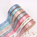 Hot Sale Mixed Colors Double Faced Smooth 100% Polyester Gold Foil Logo Satin Gift Ribbon