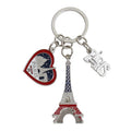 Custom Personalized Gifts Tourist Souvenir Engraved 3d Metal Paris Keychain