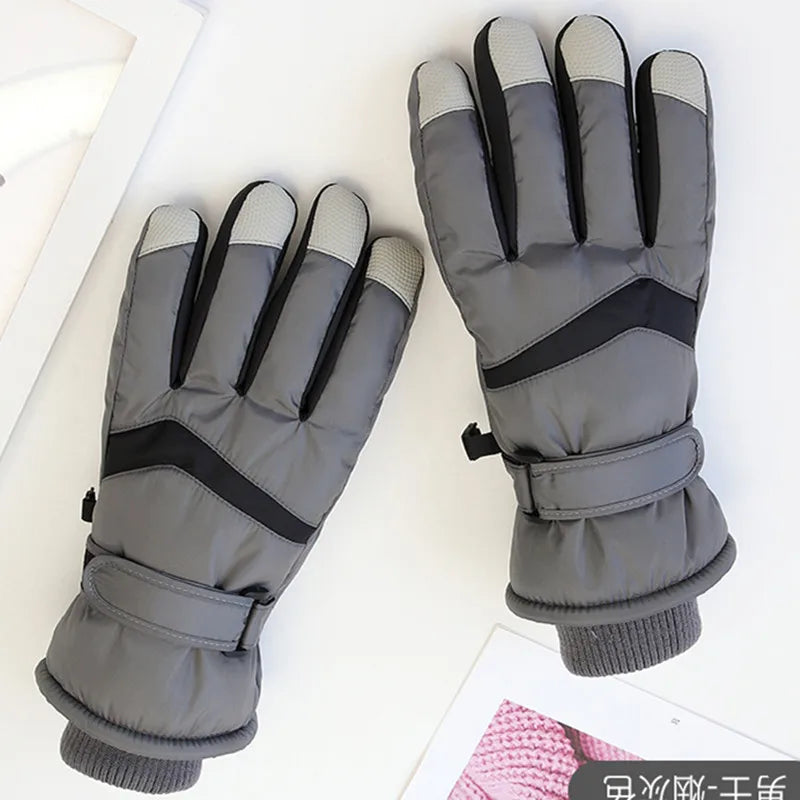 Windproof Waterproof Outdoor Sports Custom Women and Men Winter Touch Screen Ski Gloves