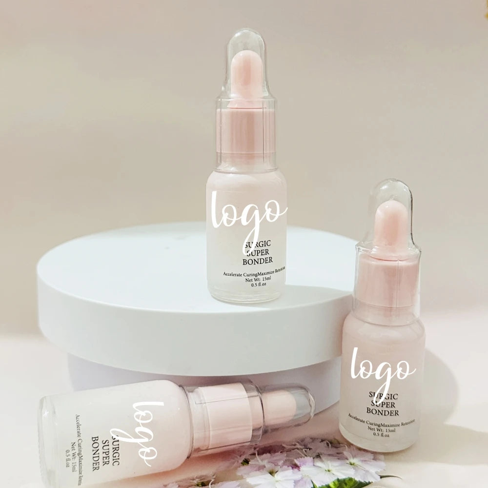 Private Label Pink Matte Bottle Lash Primer Super Bonder Activator Sealant Lash Super Bonder for Eyelash Extensions