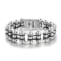 Wholesale Trendy Men's Biker Bracelet Jewelry Stainless Steel Bike Chain Bracelet Motorcycle Bracelet for Man