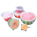 6pcs Reusable Silicone Food Cover Elastic Stretch Adjustable Bowl Lids Universal Kitchen Wrap Seal Fresh Keeping Silicone Cover