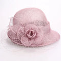 SH-1039 New Spring Summer Casual Outdoor Fashion Cambric Lace Crimped Flower Women Church Hat Light Breathable Elegant MegaBDM