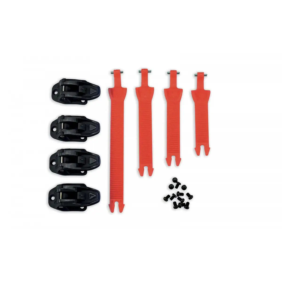 Orange/Fluo Complete Attachment Kit for Summer Winter Motocross/Enduro Knee-High Boots Genuine Leather Rubber Zip Waterproof