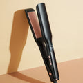 Professional Electric Titanium and Curler 2 in 1 Flatirons Set logo Flat Iron Hair Straightener Machine