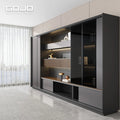 Luxury Modern MDF Wooden Office File Cabinet High-End Custom Durable Furniture for CEO Office or High-Achieving Professionals