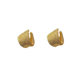 Wholesale Zinc Alloy Frosted Arch Hoop Earrings for Women Fashion Geometric Jewelry