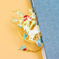 Wholesale DIY Design Gold Cute Flower Anime Bookmark to Customize Book Mark Charms Enamel Metal Custom Bookmark With Tassel