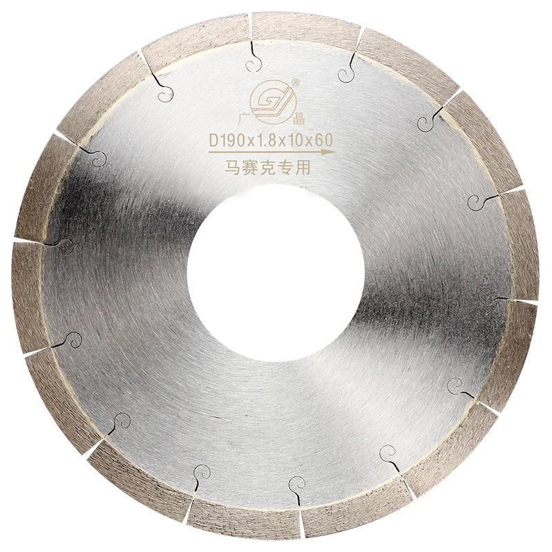 Top Grade 7 Inch 190mm Diamond Cutting Saw Blade for Hard Porcelain Dekton Neolith