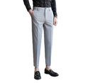New Spring/Summer Midweight Straight Sleeve Formal Business Casual Men's Pants Large Mid Black Suit Customized 100% Polyester