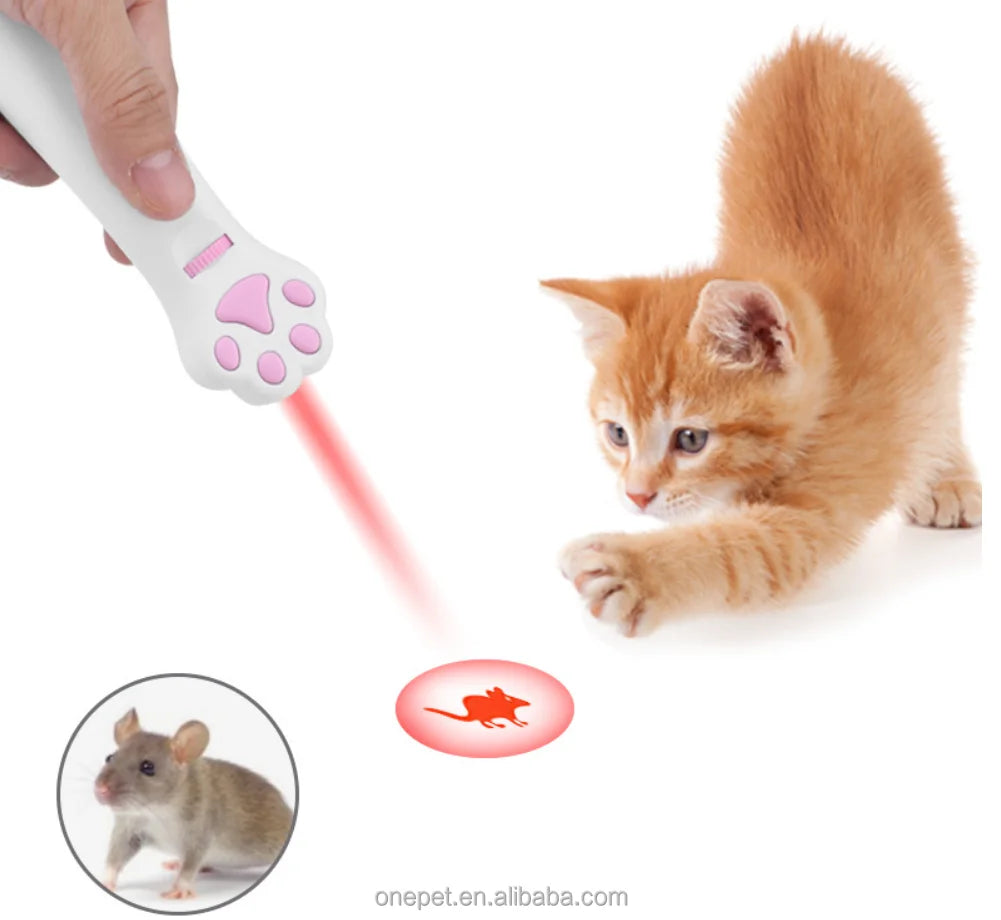 New Design Eco-Friendly LED Light Cat Claws Luxury Plastic Pet Laser Toy for Interactive Play with Dogs