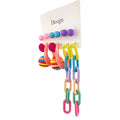 Hot Selling Acrylic Geometric Color Flower Heart Candy Color Stud Set Women