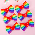 Rainbow Hair Bow Clips Pride Day Grosgrain Rainbow Hair Barrettes Festival  Hair Accessories for Girls Women