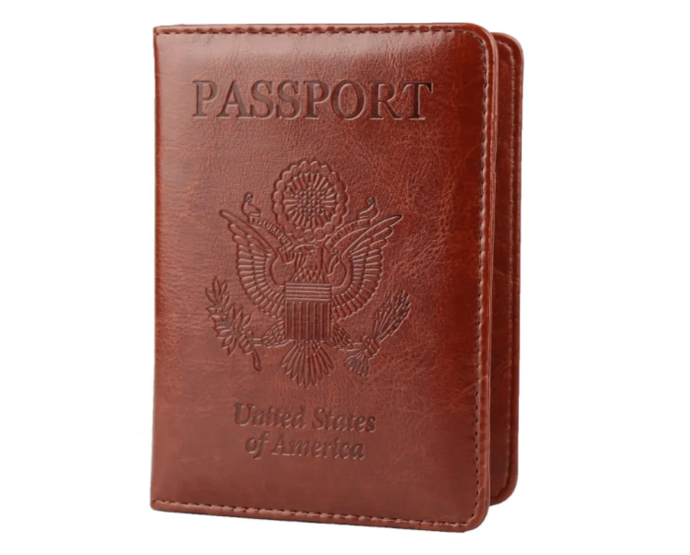 Leather Passport Holder Cover Case Personalized Travel Wallet MegaBDM