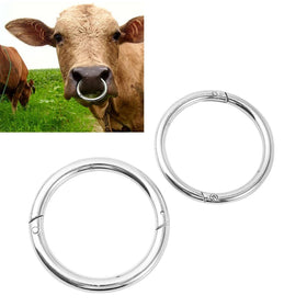 Farm Ranch Veterinary Tools Breeding Cattle Nose Ring Restraint Squeeze Bull Nose Clip